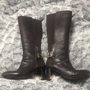 Tory Burch Chocolate Knee Boots- 8.5